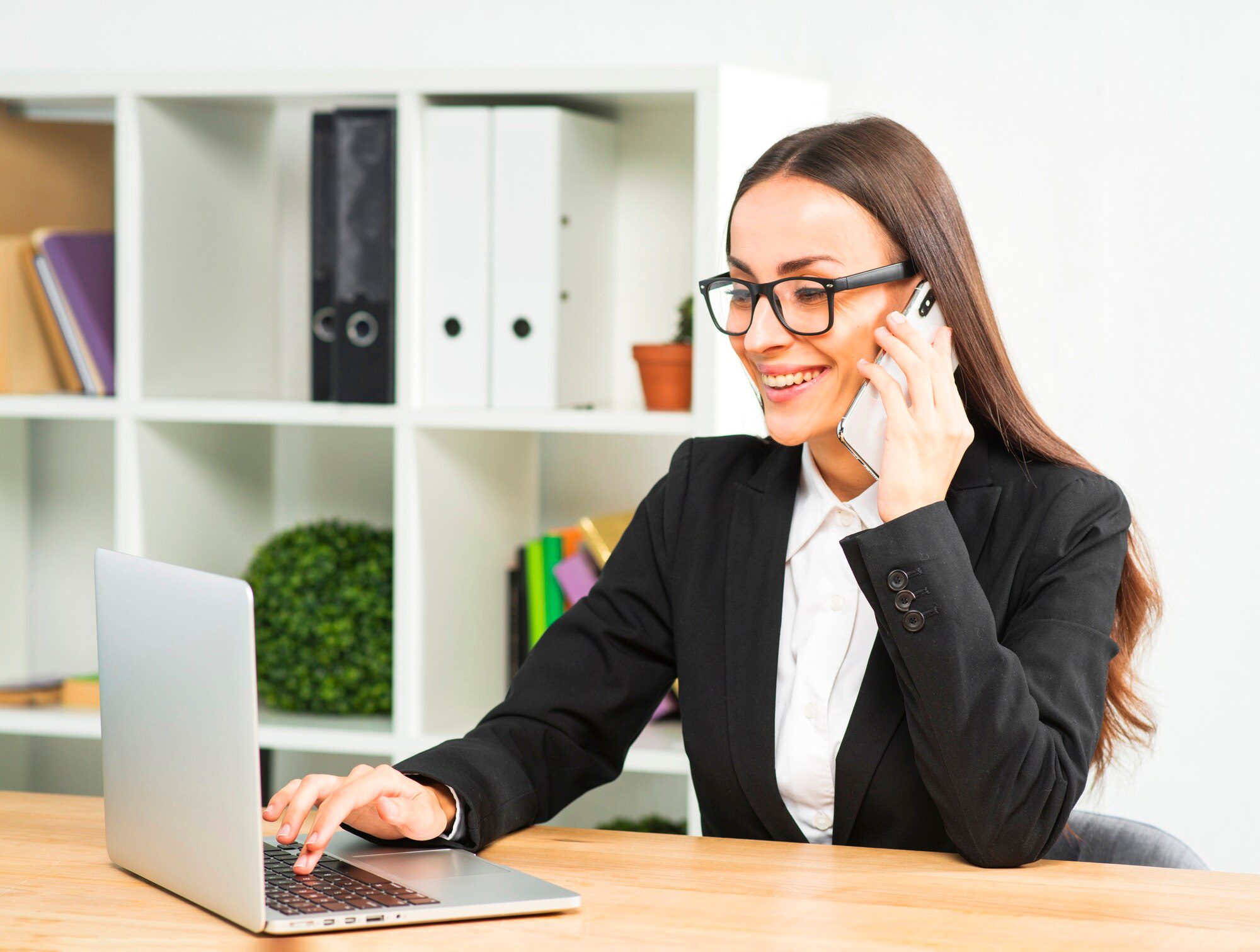 A Woman Doing a Phone Call